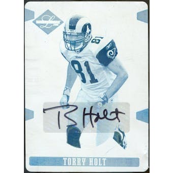 2008 Leaf Limited Printing Plates Cyan #91 Torry Holt Autograph 1/1 (Reed Buy)