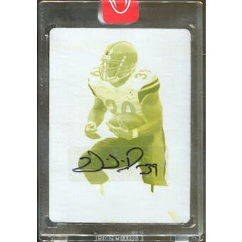2008 Leaf Certified Materials Printing Plates Yellow #113 Willie Parker Autograph 1/1 (Reed Buy)