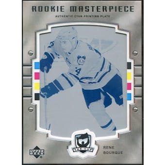 2005/06 The Cup Printing Plates Upper Deck Rookie Update Cyan #118 Rene Bourque 1/1 (Reed Buy)