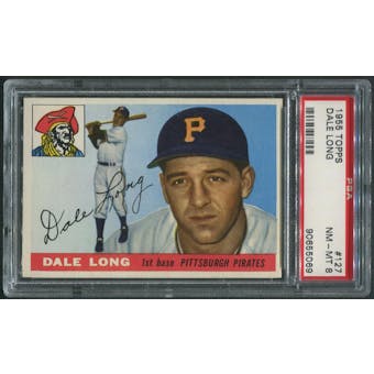 1955 Topps Baseball #127 Dale Long Rookie PSA 8 (NM-MT)