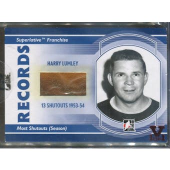 2008/09 ITG Superlative Franchise Records Memorabilia #R05 Harry Lumley Glove Vault 1/1 (Reed Buy)