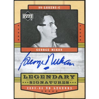 2003/04 Upper Deck Legends Legendary Signatures #GM George Mikan Autograph (Reed Buy)