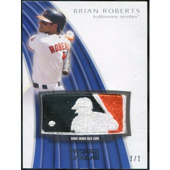 2009 Topps Unique MLB Logo Patch #BR3 Brian Roberts 1/1 (Reed Buy)