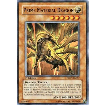 Yu-Gi-Oh Phantom Darkness Single Prime Material Dragon Super Rare