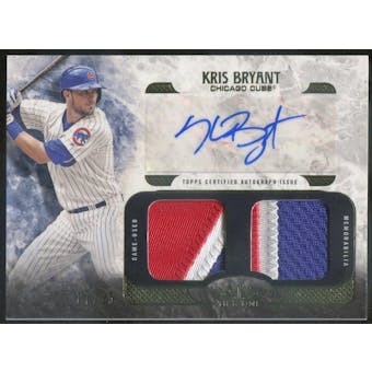 2016 Topps Tier One Autograph Dual Relics #AT1RKB Kris Bryant #/25 (Reed Buy)