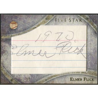 2014 Topps Five Star Cut Signatures #FSCSEF Elmer Flick Autograph 1/1 (Reed Buy)