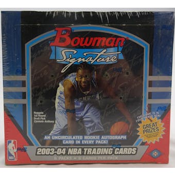 2003/04 Bowman Signature Basketball Hobby Box (Reed Buy)