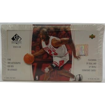 2003/04 Upper Deck SP Authentic Basketball Hobby Box (Reed Buy)