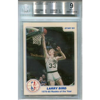 1985 Star Last 11 ROY #6 Larry Bird BGS 9 *0419 (Reed Buy)