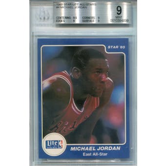 1985 Star Lite All-Stars #4 Michael Jordan BGS 9 *4899 (Reed Buy)