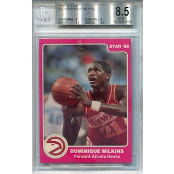 1985/86 Star #42 Dominique Wilkins BGS 8.5 *3666 (Reed Buy)