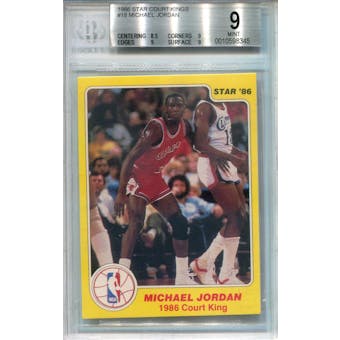 1986 Star Court Kings #18 Michael Jordan BGS 9 *8345 (Reed Buy)