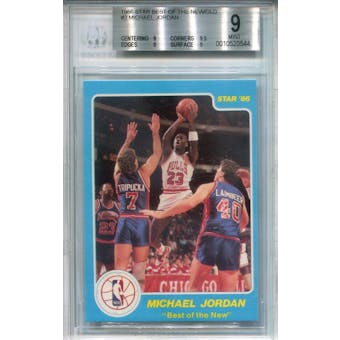 1986 Star Best of the New #2 Michael Jordan BGS 9 *0544 (Reed Buy)