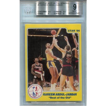 1986 Star Best of the Old #5 Kareem Abdul-Jabbar BGS 9 *0545 (Reed Buy)