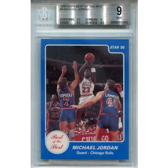 1986 Star Best of the Best #9 Michael Jordan BGS 9 *0495 (Reed Buy)