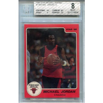 1986 Star Michael Jordan 10 Card Set #1 BGS 8 *8656 (Reed Buy)