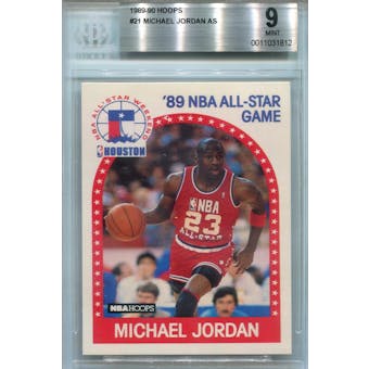 1989/90 Hoops #21 Michael Jordan AS BGS 9 *1812 (Reed Buy)