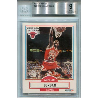 1990/91 Fleer #26 Michael Jordan BGS 9 *2857 (Reed Buy)