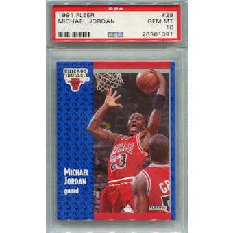 1991/92 Fleer #29 Michael Jordan PSA 10 *1091 (Reed Buy)