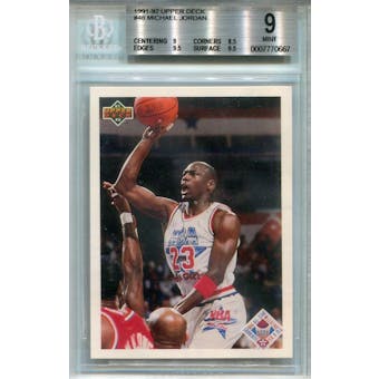 1991/92 Upper Deck #48 Michael Jordan CL BGS 9 *0667 (Reed Buy)