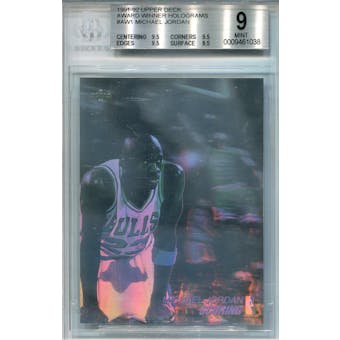 1991/92 Upper Deck Holograms #AW1 Michael Jordan BGS 9 *1038 (Reed Buy)