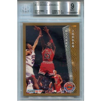 1992/93 Fleer #238 Michael Jordan LL BGS 9 *9981 (Reed Buy)