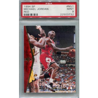 1994/95 SP #MJ1 Michael Jordan Red PSA 9 *3732 (Reed Buy)