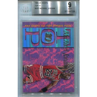 1995/96 Hoops Top 10 #AR7 Michael Jordan BGS 9 *7238 (Reed Buy)