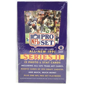 1991 Pro Set Series 2 Football Wax Box (Reed Buy)