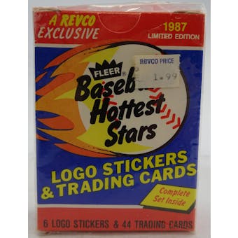1987 Fleer Hottest Stars Baseball Factory Set (Reed Buy)