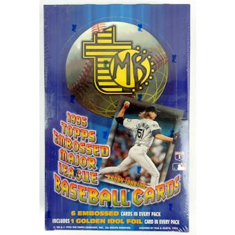 1995 Topps Embossed Baseball Hobby Box (Reed Buy)