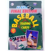 1993 Fleer Final Edition Baseball Factory Set (Reed Buy)