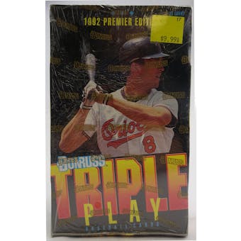 1992 Donruss Triple Play Baseball Hobby Box (Reed Buy)
