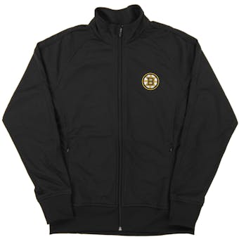 Boston Bruins Level Wear Venture Black Performance Track Jacket (Womens Small)