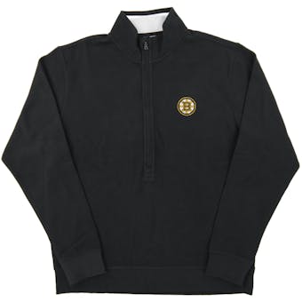 Boston Bruins Level Wear West Haven Black 1/4 Zip Fleece (Adult Large)