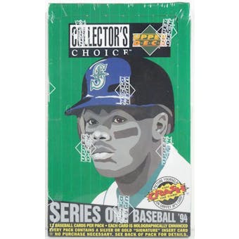 1994 Upper Deck Collector's Choice Series 1 Baseball Hobby Box (Reed Buy)
