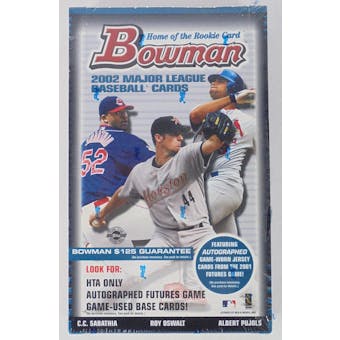 2002 Bowman Baseball Jumbo Box (Reed Buy)