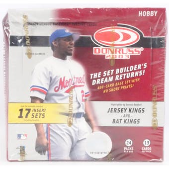 2003 Donruss Baseball Hobby Box (Reed Buy)