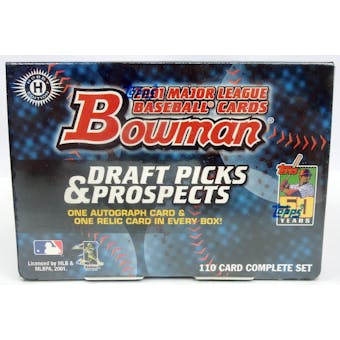 2001 Bowman Draft Picks & Prospects Baseball Factory Set (Box) (Reed Buy)