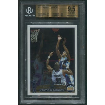 2003/04 Topps Chrome Basketball #113 Carmelo Anthony Rookie BGS 9.5 (GEM MINT)