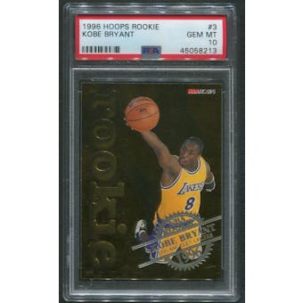 1996/97 Hoops Basketball #3 Kobe Bryant Rookie PSA 10 (GEM MT)