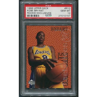 1996/97 Upper Deck Basketball #R10 Kobe Bryant Rookie Exclusives PSA 10 (GEM MT)