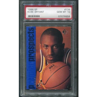 1996/97 Upper Deck SP Basketball #134 Kobe Bryant Rookie PSA 10 (GEM MT)
