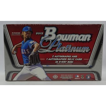 2012 Bowman Platinum Baseball Hobby Box (Reed Buy)