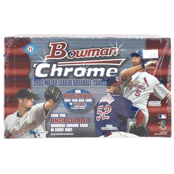 2002 Bowman Chrome Baseball Hobby Box (Reed Buy)