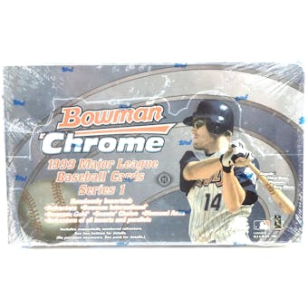 1999 Bowman Chrome Series 1 Baseball Hobby Box (Reed Buy)