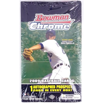 2009 Bowman Chrome Baseball Hobby Box (Reed Buy)