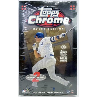 2007 Topps Chrome Baseball Hobby Box (Reed Buy)