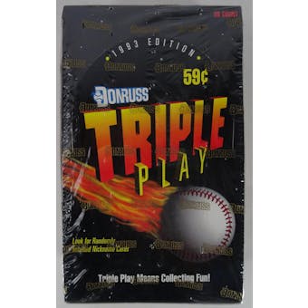 1993 Donruss Triple Play Baseball Hobby Box (Reed Buy)