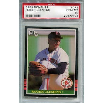 1985 Donruss #273 Roger Clemens RC PSA 10 *9124 (Reed Buy)